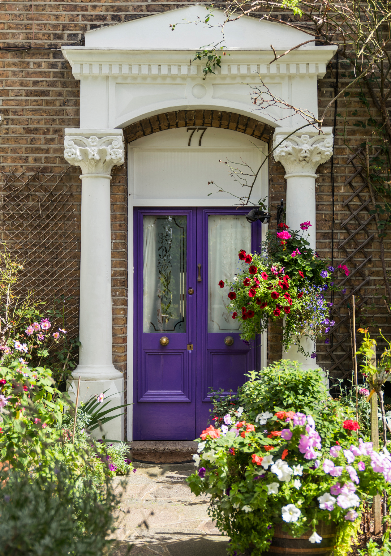 A purple double front door for Hobbs at Home with Hobbs junior womenswear buyer.